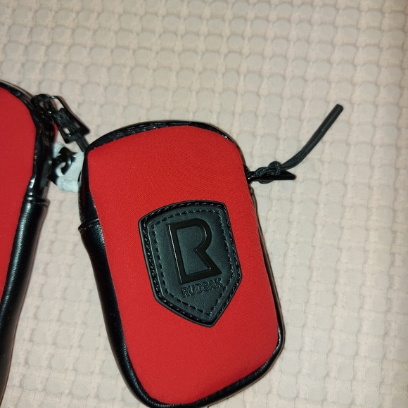 Red and black phone bag with change bag - Picture 4 of 8